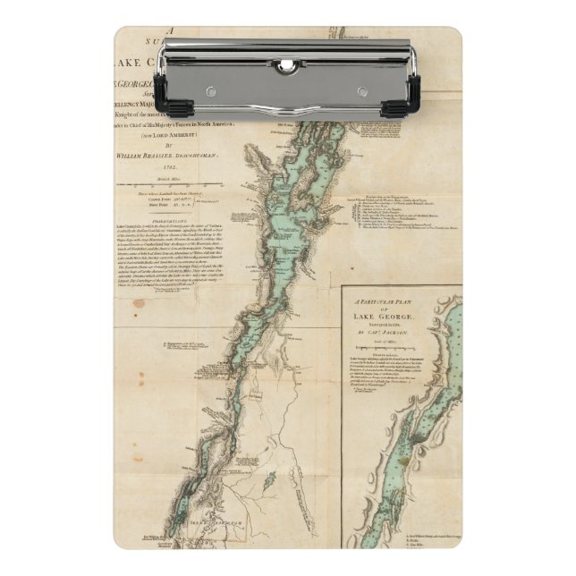 A Survey of Lake Champlain Mini Clipboard (Front)