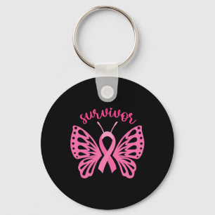 A Survivor Dragonfly Breast Cancer Awareness 1 Key Ring