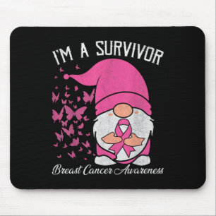 A Survivor Pink Ribbon Breast Cancer Awareness Gno Mouse Mat