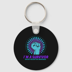 A Survivor Suicide Prevention Awareness Key Ring
