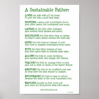 A Sustainable Father Poster