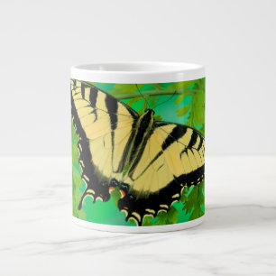 A Swallowtail Butterfly Landing Large Coffee Mug