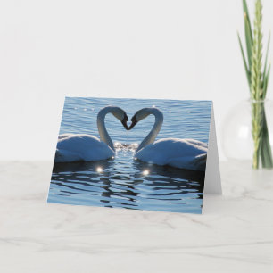 A Swan Heart Kiss, Reflections of Love Card