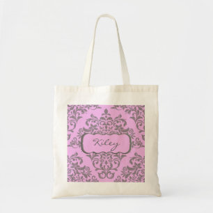A Sweet Array of Pink and Grey Tote Bag