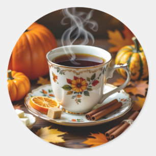 A Sweet Autumn Blessings  Classic Round Sticker