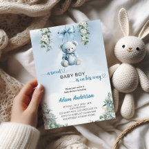 A Sweet Baby Boy Is On His Way – Bear Baby Shower