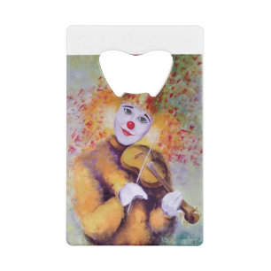 A sweet clown playing the violin