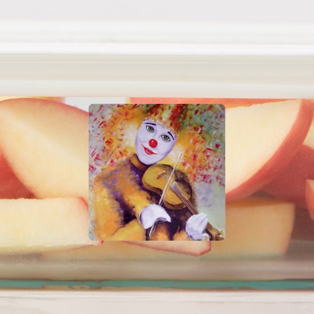 A sweet clown playing the violin (Affixed)