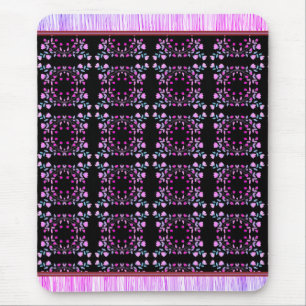 A Sweet Dainty Flowered Print Rug Style Mouse Mat