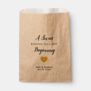 A Sweet Ending to a New Beginning Favour Treat Bag
