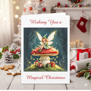 A Sweet Fairytale Christmas   Cottage Core Card
