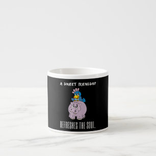 A Sweet Friendship Refreshes The Soul Purple Hippo Espresso Cup