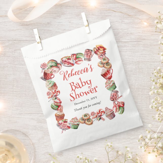 A Sweet Little Baby Candy Frame Baby Shower Favour Bags (Clipped)