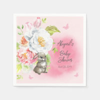 A Sweet Little Bunny Pink Girl Baby Shower