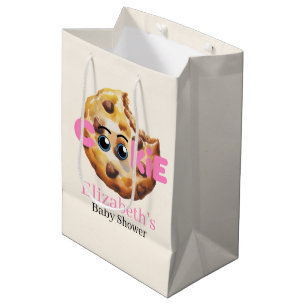 A Sweet Little Cookie Pink Baby Shower  Medium Gift Bag