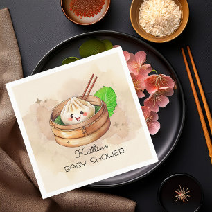 A Sweet Little Dumpling Kwai Theme Baby Shower Napkin