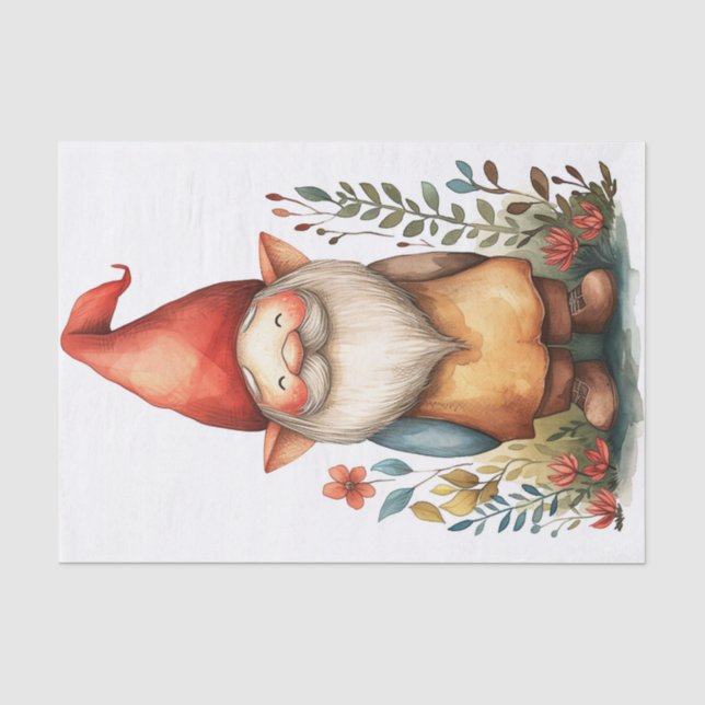 A Sweet Little Gnome Tissue Paper (Front)