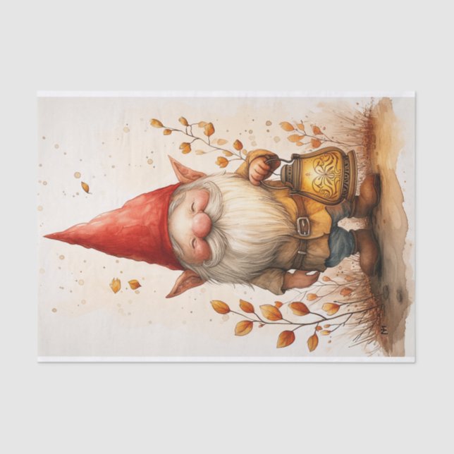 A Sweet Little Gnome Tissue Paper (Front)