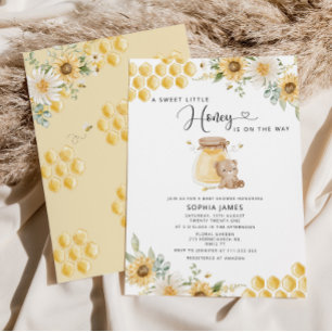 A sweet little honey baby shower invitation