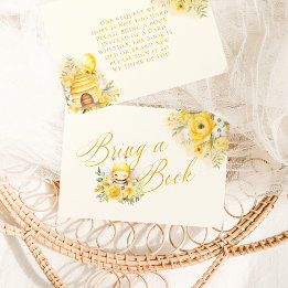 A Sweet Little Honey Bee Baby Shower Bring A Book Enclosure Card