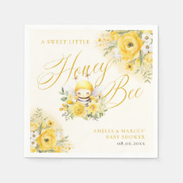 A Sweet Little Honey Bee Baby Shower Napkin