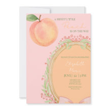A Sweet Little Peach Is On The Way - Baby Shower