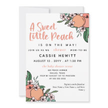 A Sweet Little Peach On the Way Baby Shower