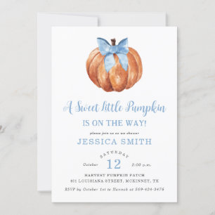 A Sweet Little Pumpkin Baby Shower Invitation