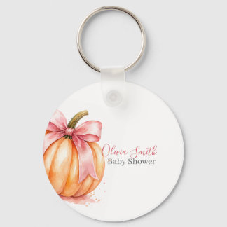 A Sweet Little Pumpkin Baby Shower Keychain 