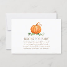 A Sweet Little Pumpkin Books for Baby Invitation