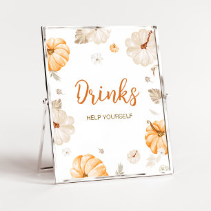 A Sweet Little Pumpkin Drinks Sign