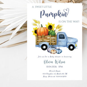 A Sweet Little Pumpkin Is on the Way Party Invitation