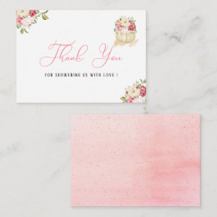 A sweet little pumpkin thank you note card