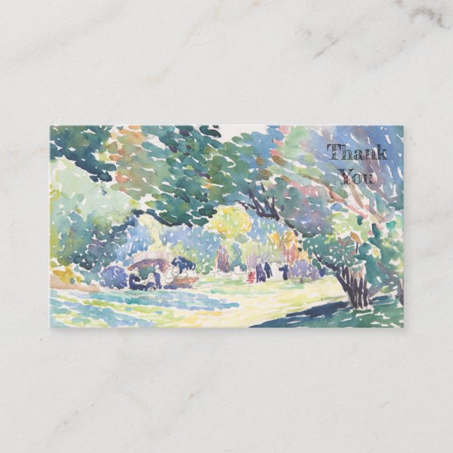 A Sweet Little Thank You Business Card (Front)