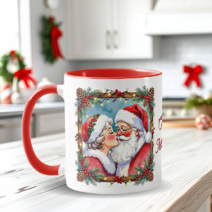 A Sweet Old-Fashioned Christmas   Mr and Mrs Claus Mug