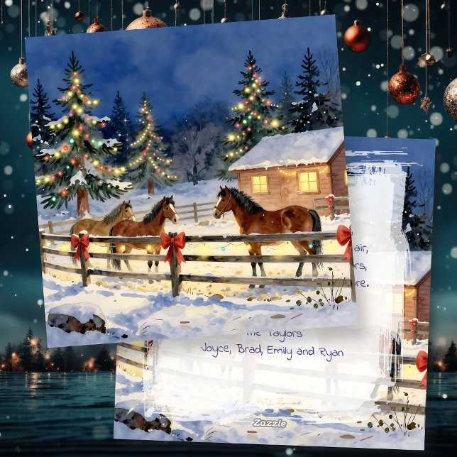 A Sweet Old-Fashioned Country Christmas Holiday Card (Creator Uploaded)
