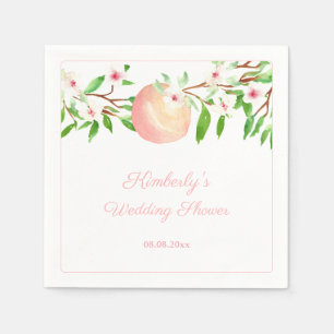 A Sweet Peach Is Getting Married Wedding Shower Napkin
