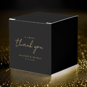 A sweet thank you! Minimal, luxury wedding Favour Box