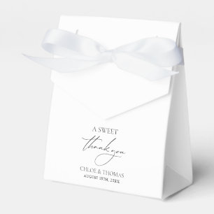 A Sweet Thank You Minimal Wedding Favour Box