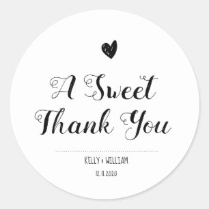 A Sweet Thank You Stickers