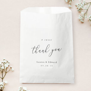 A Sweet Thank You Wedding Doughnut Candy Sweets Favour Bags
