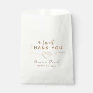 A Sweet Thank You Wedding Favour Bags