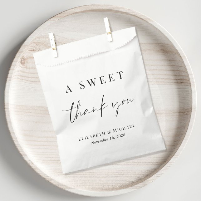 A Sweet Thank You Wedding Favour Bags (Creator Uploaded)