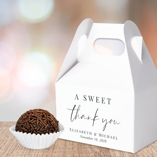 A Sweet Thank You Wedding Favour Box (Creator Uploaded)
