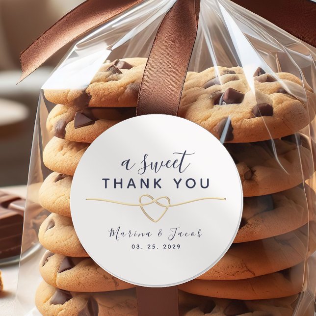 A Sweet Thank You Wedding Favour Sticker (Creator Uploaded)