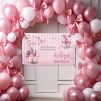 A Sweet Tini One Pink Coquette Girl Baby Shower