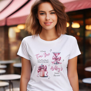 A Sweet Tini One Pink Coquette Girl Baby Shower T-Shirt
