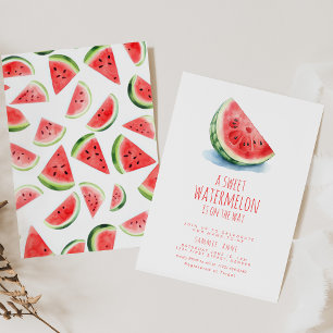 A Sweet Watermelon Is On The Way Invitation