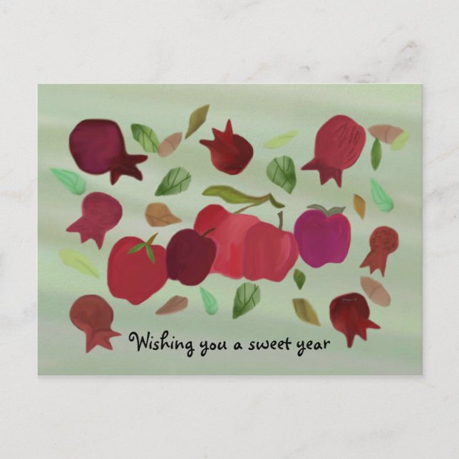 A Sweet Year Postcard (Front)
