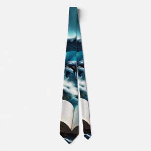 A Swimming steampunk Orca in the wave. Tie